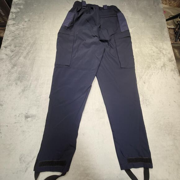 Olympic Uniforms Pants Mens Medium Navy Snow Ski Shell Mesh Lined Cargo Made USA - Picture 9 of 10